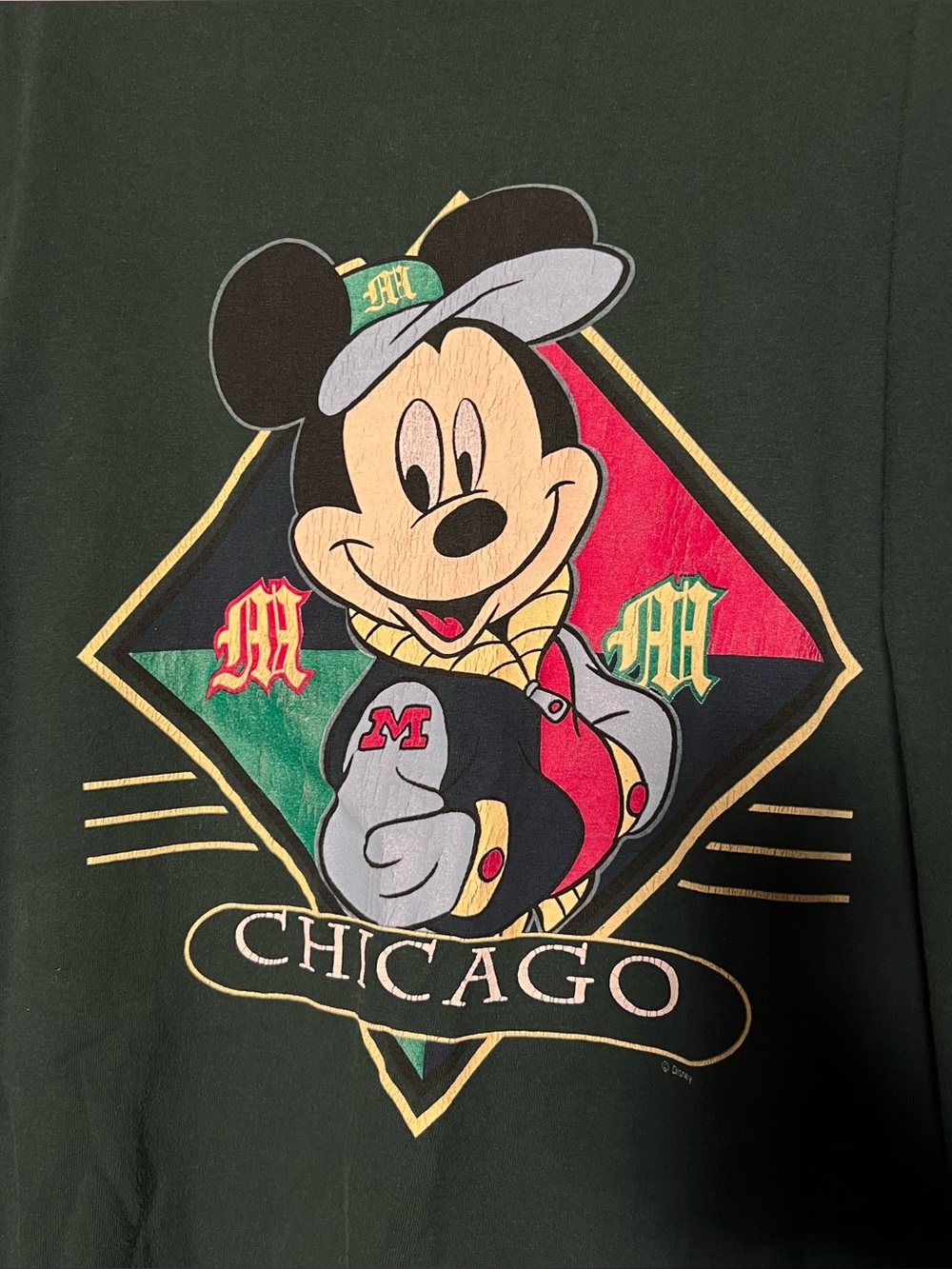 Disney Mickey Mouse Green Chicago Long-Sleeve Shirt - Picture 3 of 5